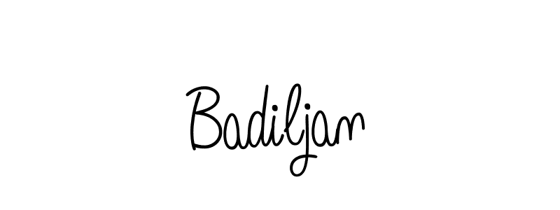 How to make Badiljan name signature. Use Angelique-Rose-font-FFP style for creating short signs online. This is the latest handwritten sign. Badiljan signature style 5 images and pictures png
