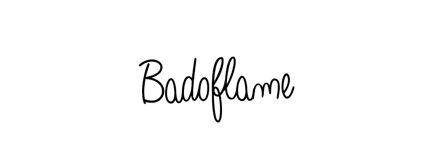 Badoflame stylish signature style. Best Handwritten Sign (Angelique-Rose-font-FFP) for my name. Handwritten Signature Collection Ideas for my name Badoflame. Badoflame signature style 5 images and pictures png