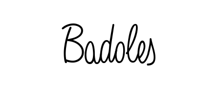 Achieve flawless digital penmanship with Badoles name in Angelique-Rose-font-FFP font. The perfect tool for creating online signatures. Badoles signature style 5 images and pictures png