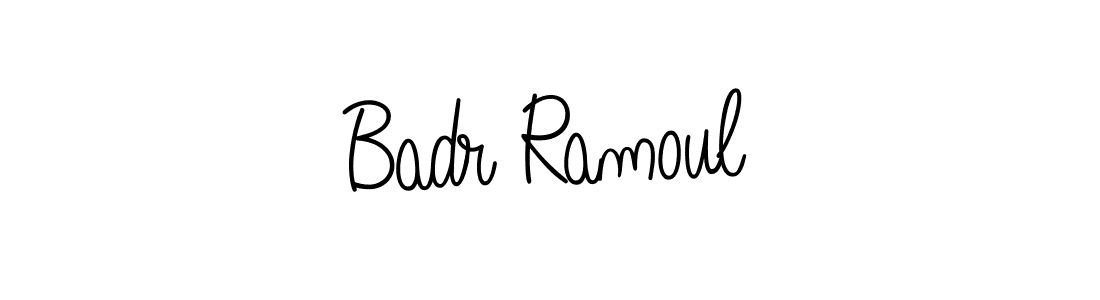 How to Draw Badr Ramoul signature style? Angelique-Rose-font-FFP is a latest design signature styles for name Badr Ramoul. Badr Ramoul signature style 5 images and pictures png