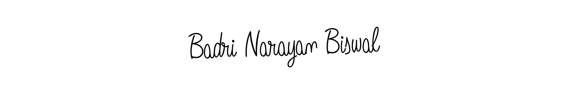 Create a beautiful signature design for name Badri Narayan Biswal. With this signature (Angelique-Rose-font-FFP) fonts, you can make a handwritten signature for free. Badri Narayan Biswal signature style 5 images and pictures png