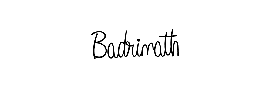 How to make Badrinath name signature. Use Angelique-Rose-font-FFP style for creating short signs online. This is the latest handwritten sign. Badrinath signature style 5 images and pictures png