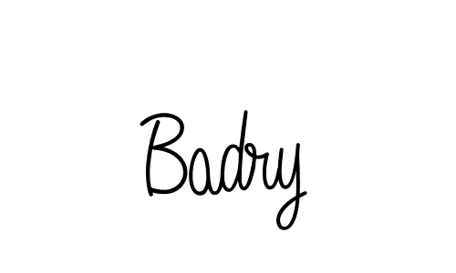 Make a beautiful signature design for name Badry. With this signature (Angelique-Rose-font-FFP) style, you can create a handwritten signature for free. Badry signature style 5 images and pictures png