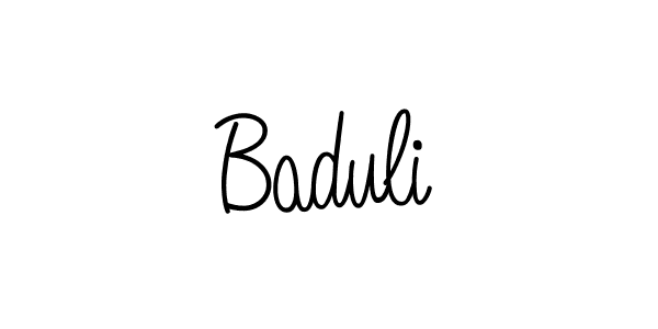 Design your own signature with our free online signature maker. With this signature software, you can create a handwritten (Angelique-Rose-font-FFP) signature for name Baduli. Baduli signature style 5 images and pictures png