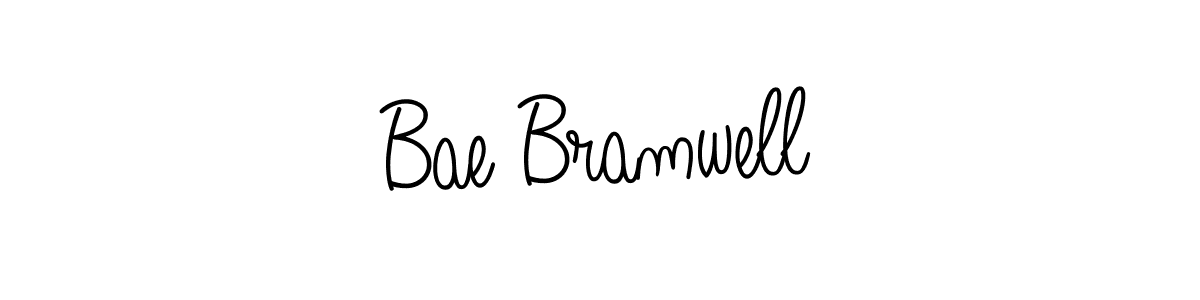 You should practise on your own different ways (Angelique-Rose-font-FFP) to write your name (Bae Bramwell) in signature. don't let someone else do it for you. Bae Bramwell signature style 5 images and pictures png