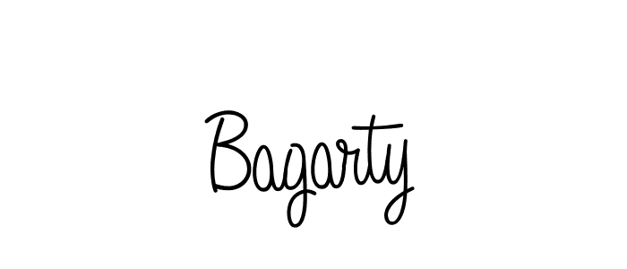 How to make Bagarty name signature. Use Angelique-Rose-font-FFP style for creating short signs online. This is the latest handwritten sign. Bagarty signature style 5 images and pictures png