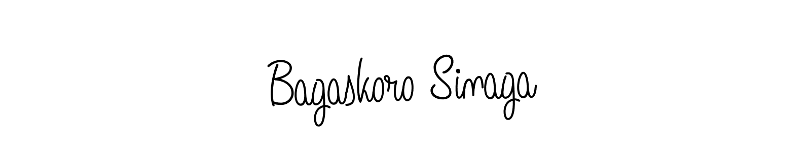 Create a beautiful signature design for name Bagaskoro Sinaga. With this signature (Angelique-Rose-font-FFP) fonts, you can make a handwritten signature for free. Bagaskoro Sinaga signature style 5 images and pictures png