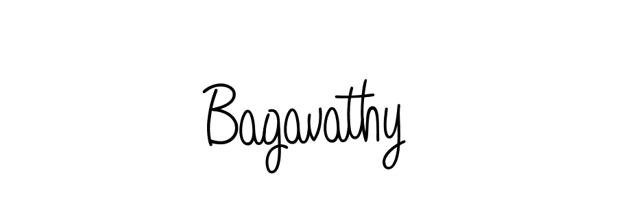 Make a beautiful signature design for name Bagavathy. With this signature (Angelique-Rose-font-FFP) style, you can create a handwritten signature for free. Bagavathy signature style 5 images and pictures png