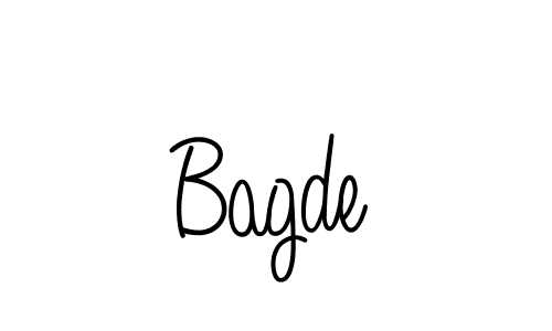 Design your own signature with our free online signature maker. With this signature software, you can create a handwritten (Angelique-Rose-font-FFP) signature for name Bagde. Bagde signature style 5 images and pictures png