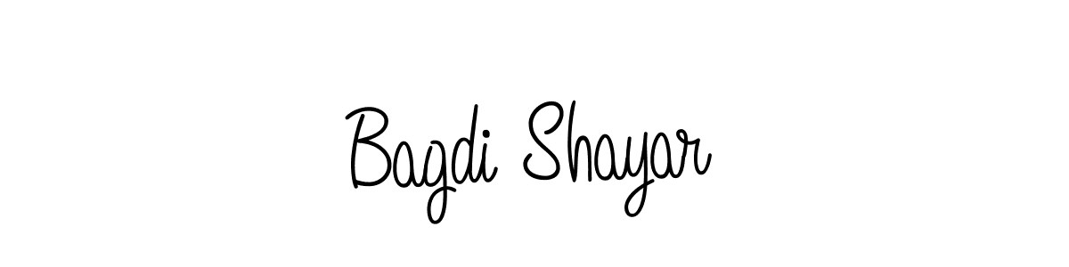 Bagdi Shayar stylish signature style. Best Handwritten Sign (Angelique-Rose-font-FFP) for my name. Handwritten Signature Collection Ideas for my name Bagdi Shayar. Bagdi Shayar signature style 5 images and pictures png