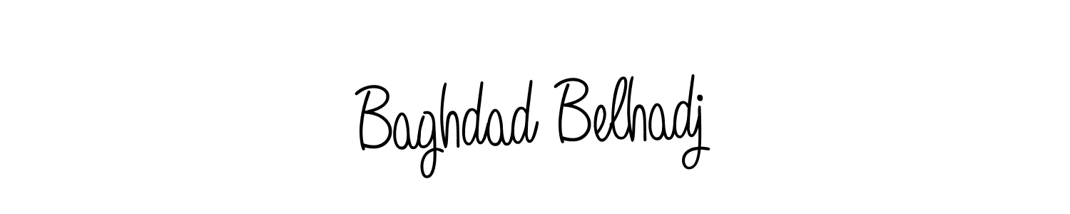 How to Draw Baghdad Belhadj signature style? Angelique-Rose-font-FFP is a latest design signature styles for name Baghdad Belhadj. Baghdad Belhadj signature style 5 images and pictures png