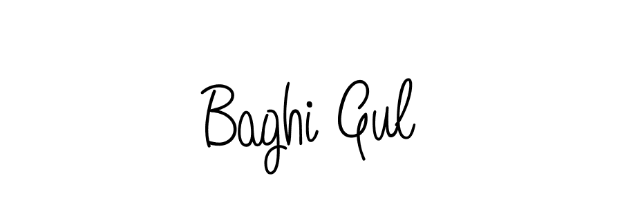 You should practise on your own different ways (Angelique-Rose-font-FFP) to write your name (Baghi Gul) in signature. don't let someone else do it for you. Baghi Gul signature style 5 images and pictures png