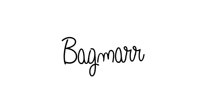 Make a beautiful signature design for name Bagmarr. With this signature (Angelique-Rose-font-FFP) style, you can create a handwritten signature for free. Bagmarr signature style 5 images and pictures png