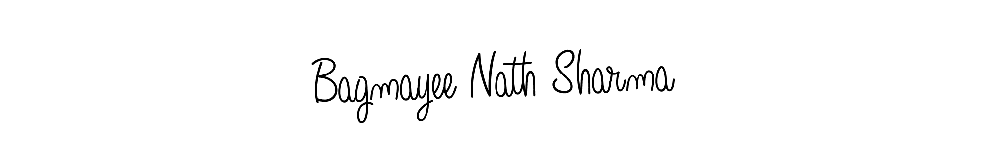 Create a beautiful signature design for name Bagmayee Nath Sharma. With this signature (Angelique-Rose-font-FFP) fonts, you can make a handwritten signature for free. Bagmayee Nath Sharma signature style 5 images and pictures png