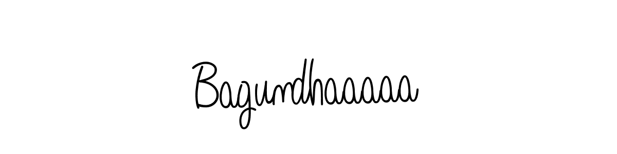 Use a signature maker to create a handwritten signature online. With this signature software, you can design (Angelique-Rose-font-FFP) your own signature for name Bagundhaaaaa. Bagundhaaaaa signature style 5 images and pictures png