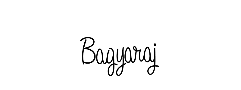 You should practise on your own different ways (Angelique-Rose-font-FFP) to write your name (Bagyaraj) in signature. don't let someone else do it for you. Bagyaraj signature style 5 images and pictures png