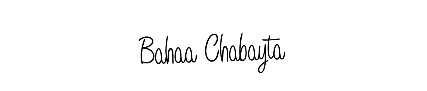 You can use this online signature creator to create a handwritten signature for the name Bahaa Chabayta. This is the best online autograph maker. Bahaa Chabayta signature style 5 images and pictures png