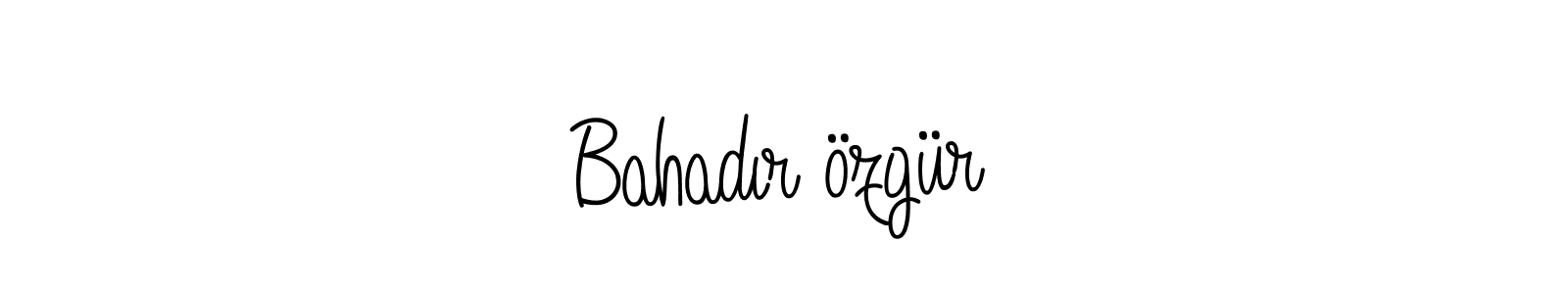 You should practise on your own different ways (Angelique-Rose-font-FFP) to write your name (Bahadır özgür) in signature. don't let someone else do it for you. Bahadır özgür signature style 5 images and pictures png