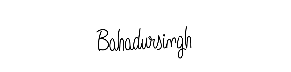 Bahadursingh stylish signature style. Best Handwritten Sign (Angelique-Rose-font-FFP) for my name. Handwritten Signature Collection Ideas for my name Bahadursingh. Bahadursingh signature style 5 images and pictures png