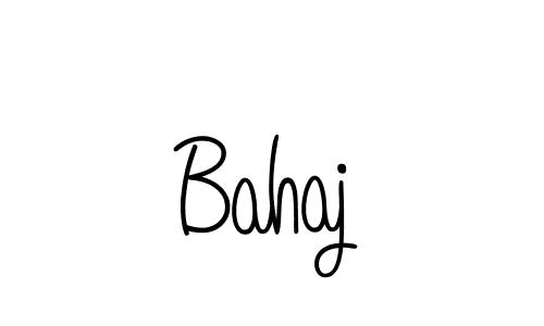 You should practise on your own different ways (Angelique-Rose-font-FFP) to write your name (Bahaj) in signature. don't let someone else do it for you. Bahaj signature style 5 images and pictures png