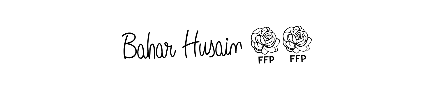 How to Draw Bahar Husain 92 signature style? Angelique-Rose-font-FFP is a latest design signature styles for name Bahar Husain 92. Bahar Husain 92 signature style 5 images and pictures png