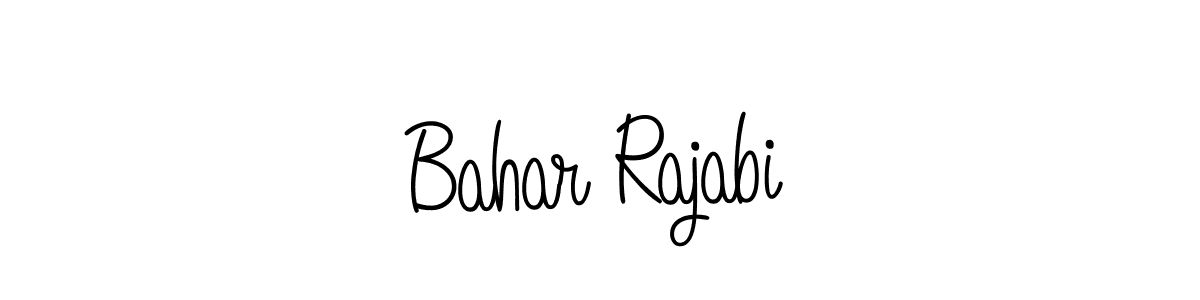 Bahar Rajabi stylish signature style. Best Handwritten Sign (Angelique-Rose-font-FFP) for my name. Handwritten Signature Collection Ideas for my name Bahar Rajabi. Bahar Rajabi signature style 5 images and pictures png