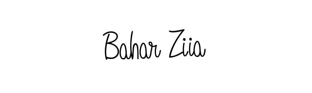 How to make Bahar Ziia signature? Angelique-Rose-font-FFP is a professional autograph style. Create handwritten signature for Bahar Ziia name. Bahar Ziia signature style 5 images and pictures png