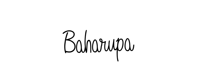 You should practise on your own different ways (Angelique-Rose-font-FFP) to write your name (Baharupa) in signature. don't let someone else do it for you. Baharupa signature style 5 images and pictures png