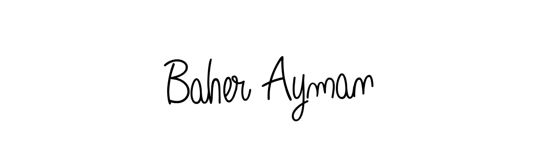 It looks lik you need a new signature style for name Baher Ayman. Design unique handwritten (Angelique-Rose-font-FFP) signature with our free signature maker in just a few clicks. Baher Ayman signature style 5 images and pictures png