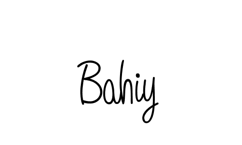 Design your own signature with our free online signature maker. With this signature software, you can create a handwritten (Angelique-Rose-font-FFP) signature for name Bahiy. Bahiy signature style 5 images and pictures png