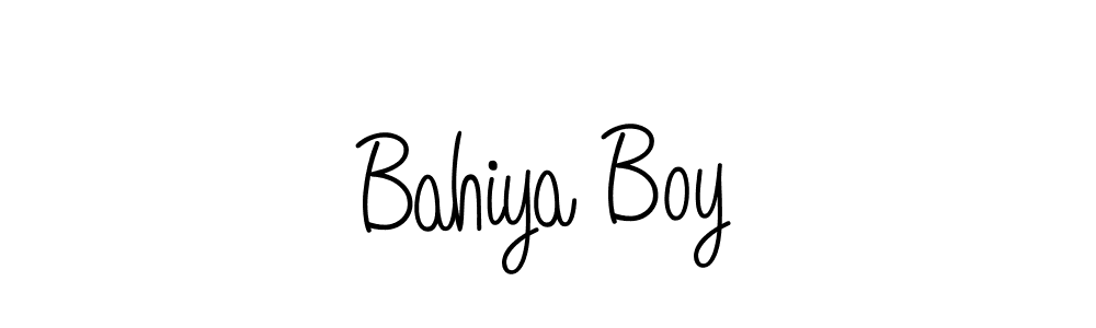 Make a beautiful signature design for name Bahiya Boy. With this signature (Angelique-Rose-font-FFP) style, you can create a handwritten signature for free. Bahiya Boy signature style 5 images and pictures png