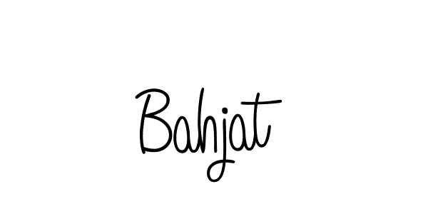 The best way (Angelique-Rose-font-FFP) to make a short signature is to pick only two or three words in your name. The name Bahjat include a total of six letters. For converting this name. Bahjat signature style 5 images and pictures png