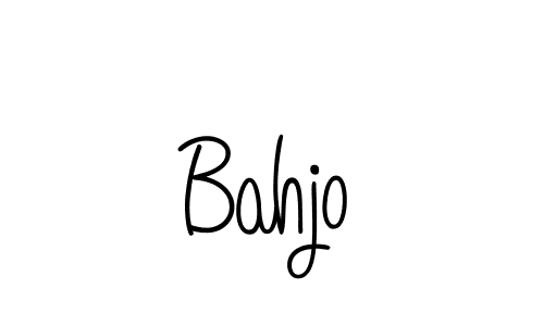 You should practise on your own different ways (Angelique-Rose-font-FFP) to write your name (Bahjo) in signature. don't let someone else do it for you. Bahjo signature style 5 images and pictures png