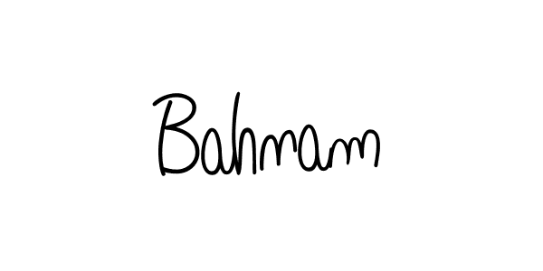 Use a signature maker to create a handwritten signature online. With this signature software, you can design (Angelique-Rose-font-FFP) your own signature for name Bahnam. Bahnam signature style 5 images and pictures png