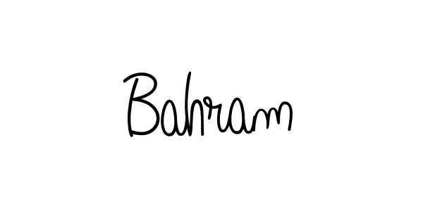 You should practise on your own different ways (Angelique-Rose-font-FFP) to write your name (Bahram) in signature. don't let someone else do it for you. Bahram signature style 5 images and pictures png