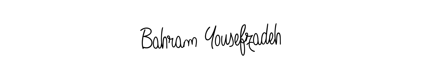 Create a beautiful signature design for name Bahram Yousefzadeh. With this signature (Angelique-Rose-font-FFP) fonts, you can make a handwritten signature for free. Bahram Yousefzadeh signature style 5 images and pictures png