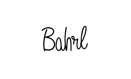 Make a beautiful signature design for name Bahrl. With this signature (Angelique-Rose-font-FFP) style, you can create a handwritten signature for free. Bahrl signature style 5 images and pictures png