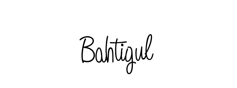The best way (Angelique-Rose-font-FFP) to make a short signature is to pick only two or three words in your name. The name Bahtigul include a total of six letters. For converting this name. Bahtigul signature style 5 images and pictures png