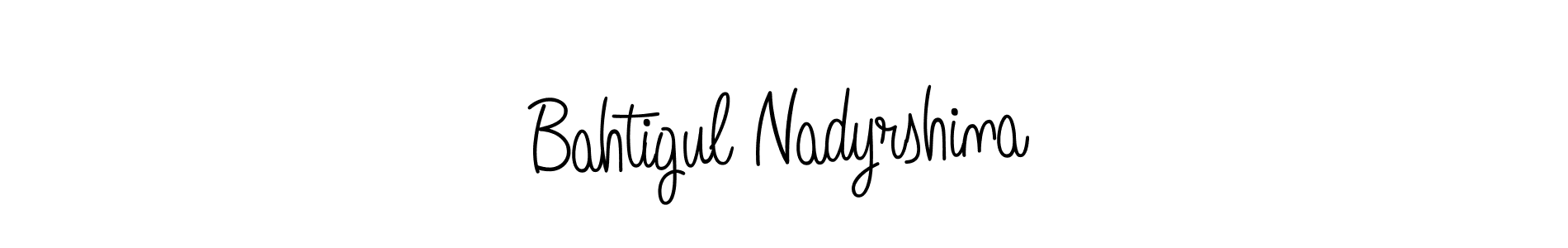 Bahtigul Nadyrshina stylish signature style. Best Handwritten Sign (Angelique-Rose-font-FFP) for my name. Handwritten Signature Collection Ideas for my name Bahtigul Nadyrshina. Bahtigul Nadyrshina signature style 5 images and pictures png