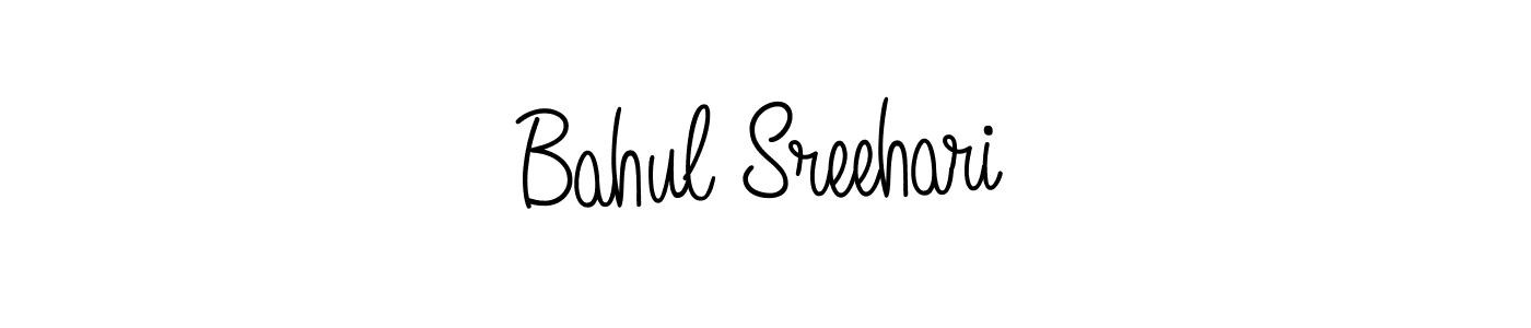 Create a beautiful signature design for name Bahul Sreehari. With this signature (Angelique-Rose-font-FFP) fonts, you can make a handwritten signature for free. Bahul Sreehari signature style 5 images and pictures png