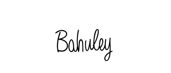 You should practise on your own different ways (Angelique-Rose-font-FFP) to write your name (Bahuley) in signature. don't let someone else do it for you. Bahuley signature style 5 images and pictures png