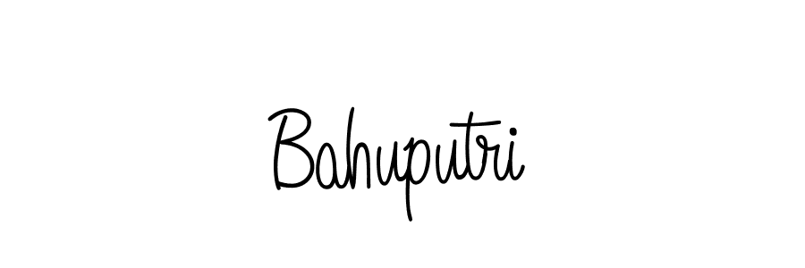 How to Draw Bahuputri signature style? Angelique-Rose-font-FFP is a latest design signature styles for name Bahuputri. Bahuputri signature style 5 images and pictures png