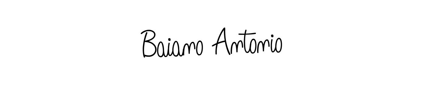 Use a signature maker to create a handwritten signature online. With this signature software, you can design (Angelique-Rose-font-FFP) your own signature for name Baiano Antonio. Baiano Antonio signature style 5 images and pictures png