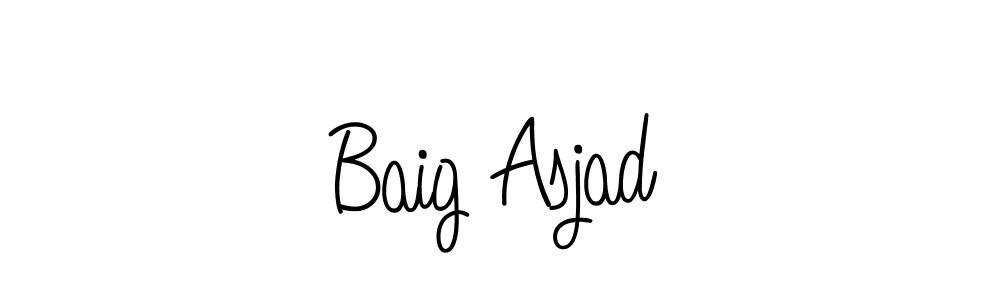 Once you've used our free online signature maker to create your best signature Angelique-Rose-font-FFP style, it's time to enjoy all of the benefits that Baig Asjad name signing documents. Baig Asjad signature style 5 images and pictures png