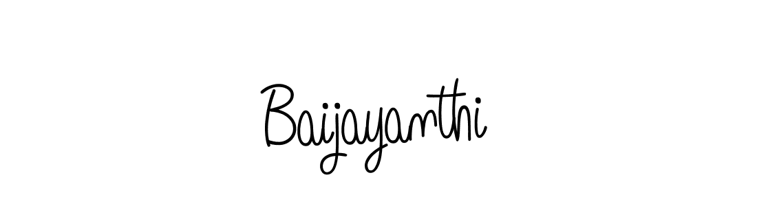 How to Draw Baijayanthi signature style? Angelique-Rose-font-FFP is a latest design signature styles for name Baijayanthi. Baijayanthi signature style 5 images and pictures png