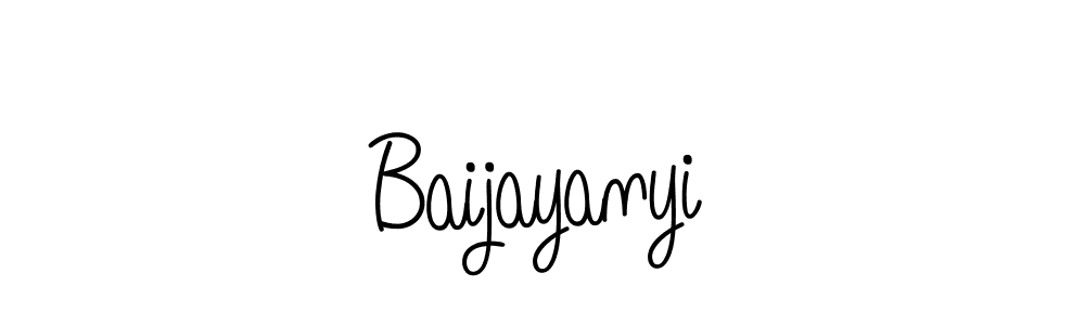 You can use this online signature creator to create a handwritten signature for the name Baijayanyi. This is the best online autograph maker. Baijayanyi signature style 5 images and pictures png