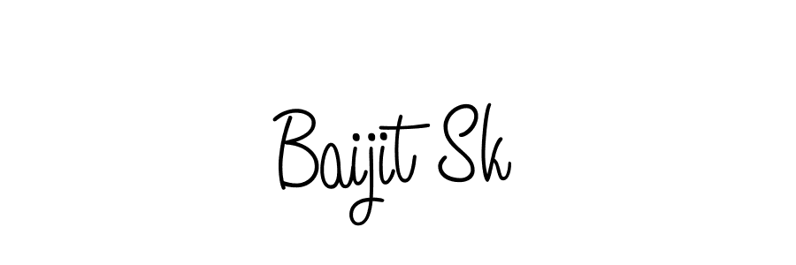Use a signature maker to create a handwritten signature online. With this signature software, you can design (Angelique-Rose-font-FFP) your own signature for name Baijit Sk. Baijit Sk signature style 5 images and pictures png