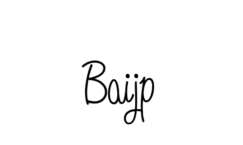 Design your own signature with our free online signature maker. With this signature software, you can create a handwritten (Angelique-Rose-font-FFP) signature for name Baijp. Baijp signature style 5 images and pictures png