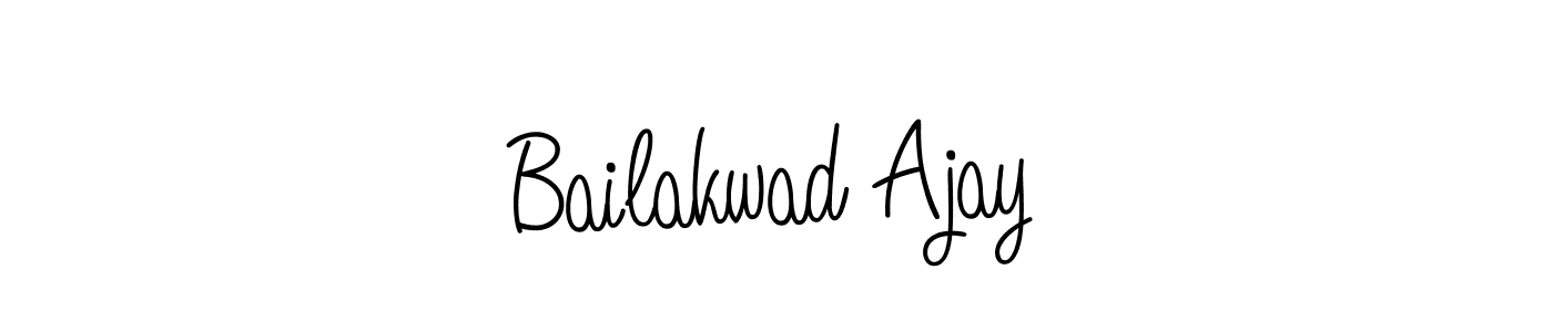 Also we have Bailakwad Ajay name is the best signature style. Create professional handwritten signature collection using Angelique-Rose-font-FFP autograph style. Bailakwad Ajay signature style 5 images and pictures png