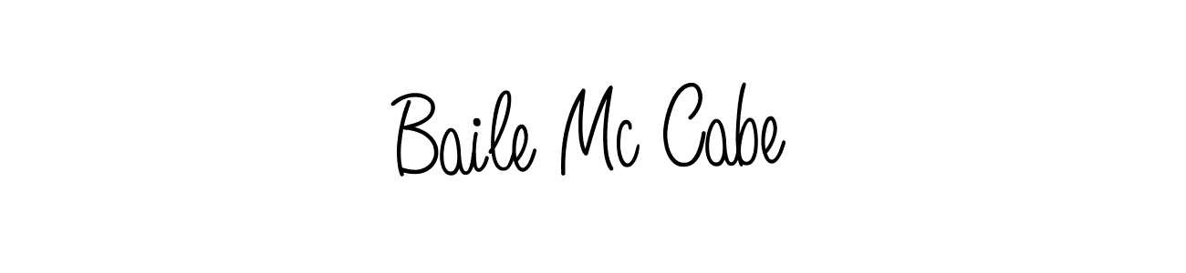 Make a beautiful signature design for name Baile Mc Cabe. With this signature (Angelique-Rose-font-FFP) style, you can create a handwritten signature for free. Baile Mc Cabe signature style 5 images and pictures png